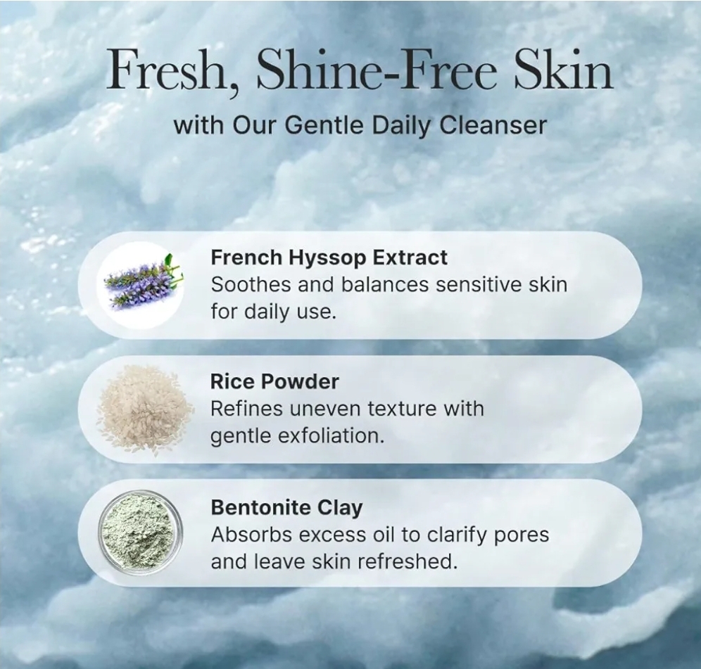 Arencia Fresh Blue Hyssop Rice Mochi Cleanser