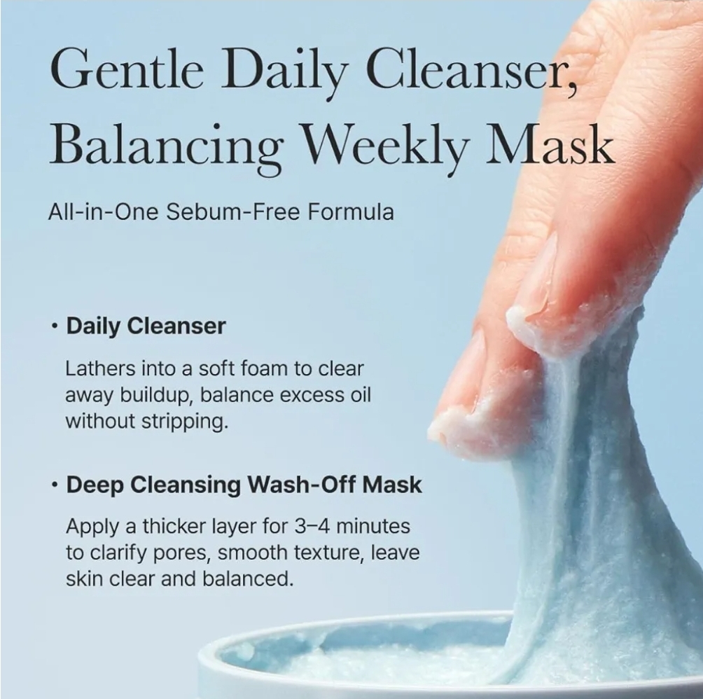 Arencia Fresh Blue Hyssop Rice Mochi Cleanser