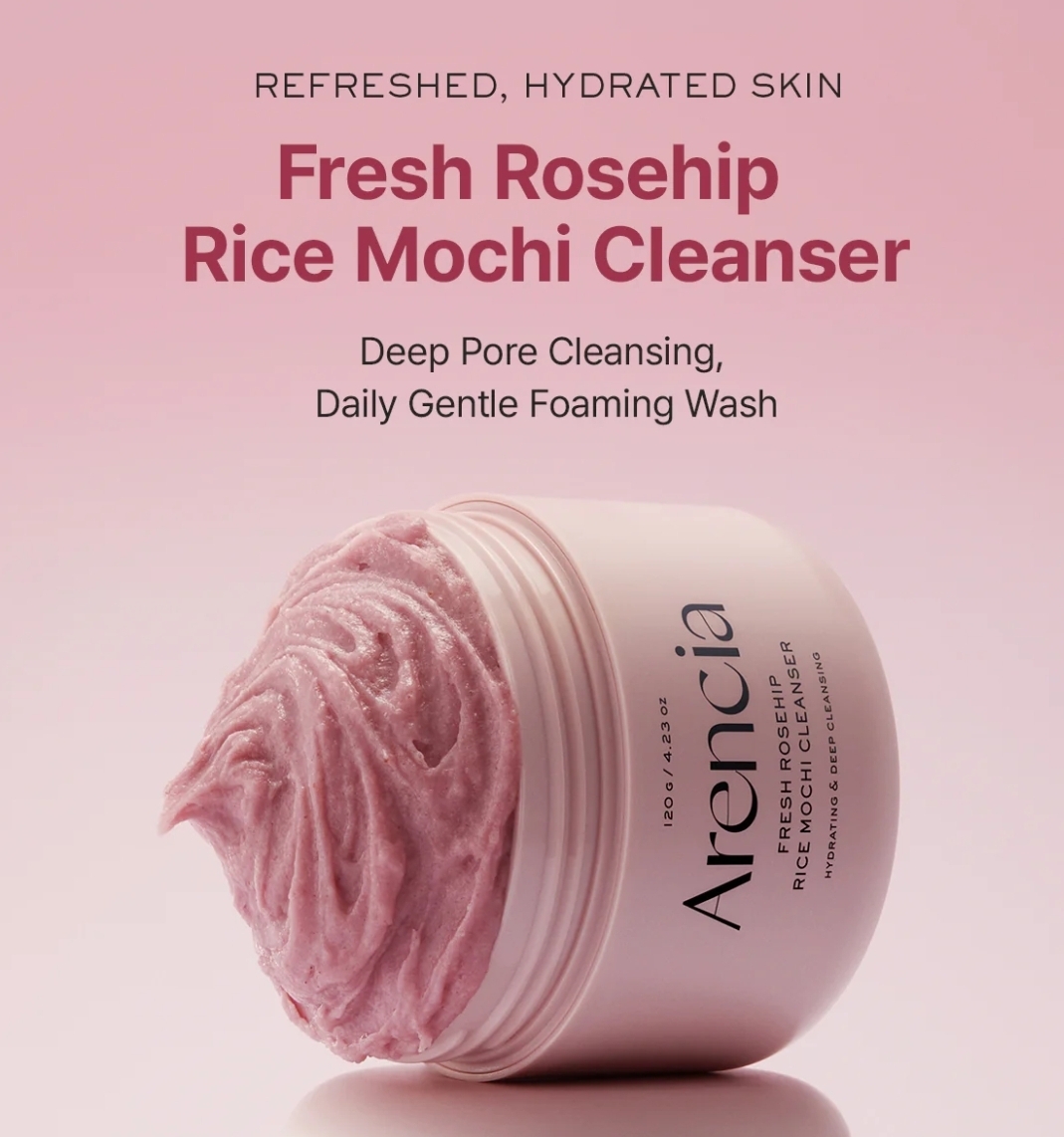 Arencia Fresh Rosehip Rice Mochi Cleanser