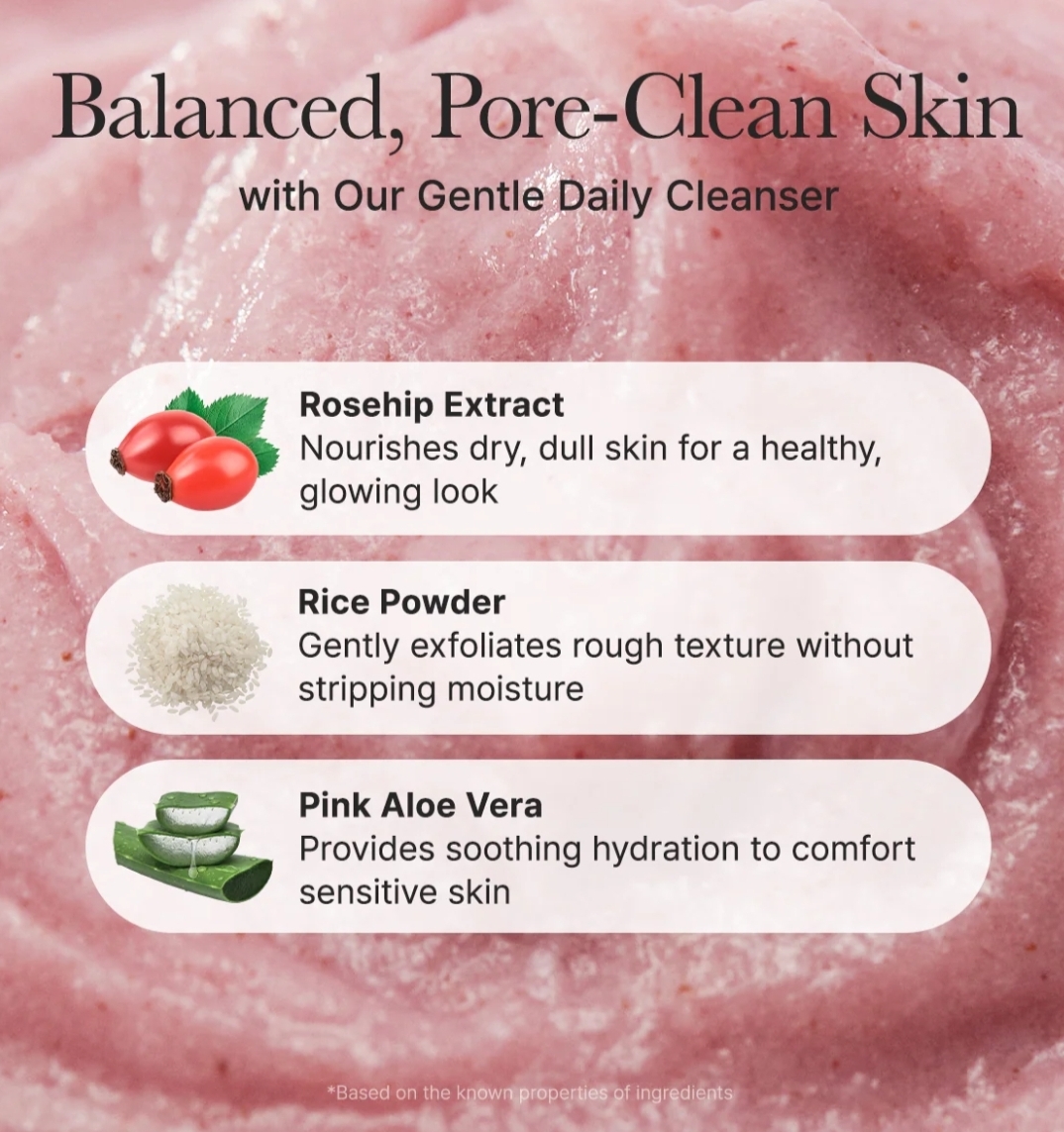 Arencia Fresh Rosehip Rice Mochi Cleanser