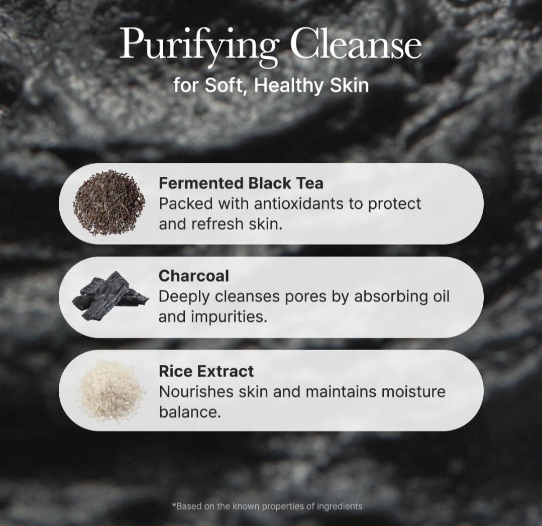 Arencia Black Tea & Yuzu Rice Mochi Cleanser