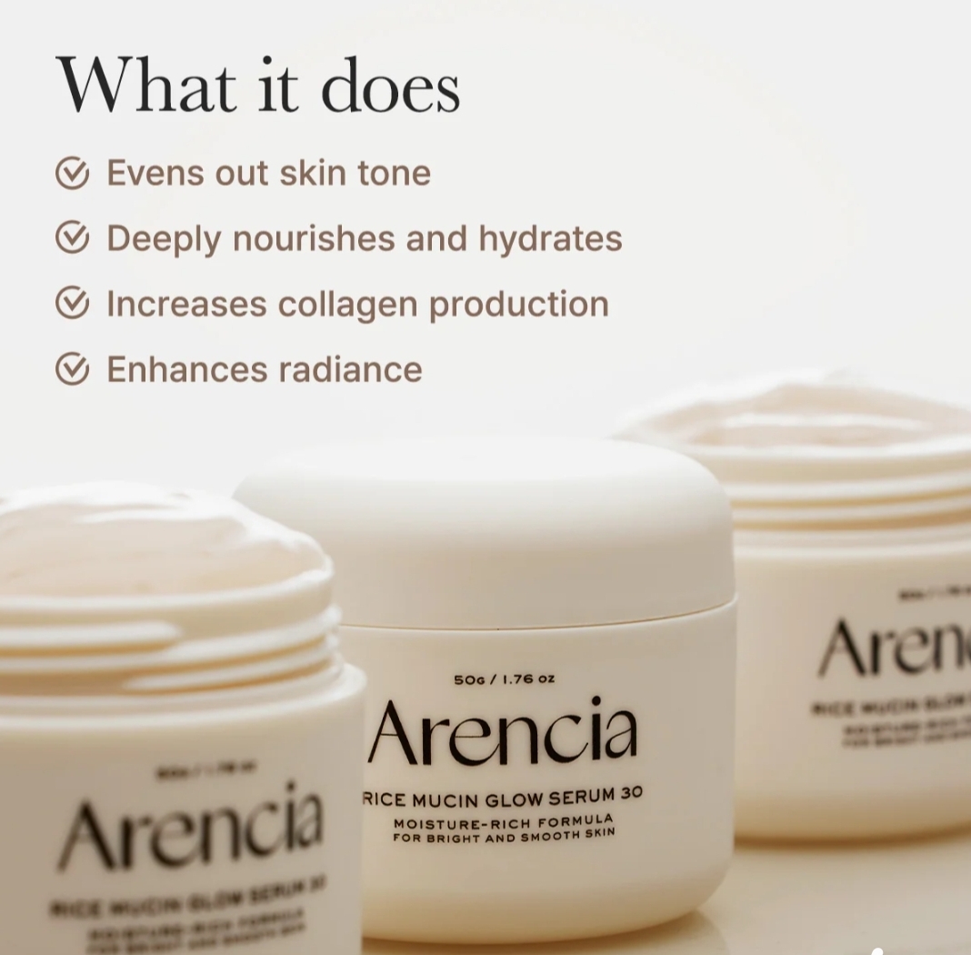 Arencia Rice Mucin Glow Serum 30