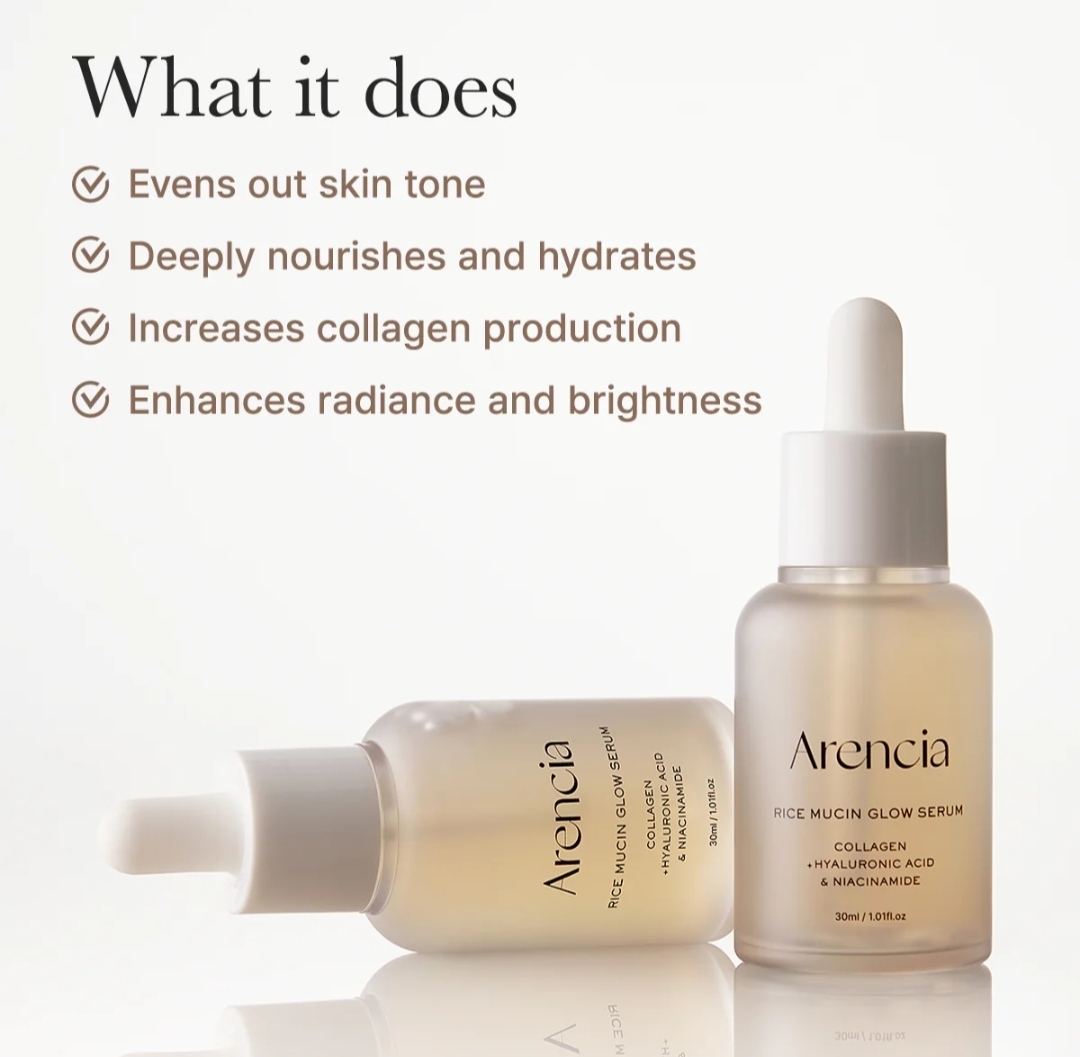 Arencia Rice Mucin Glow Serum
