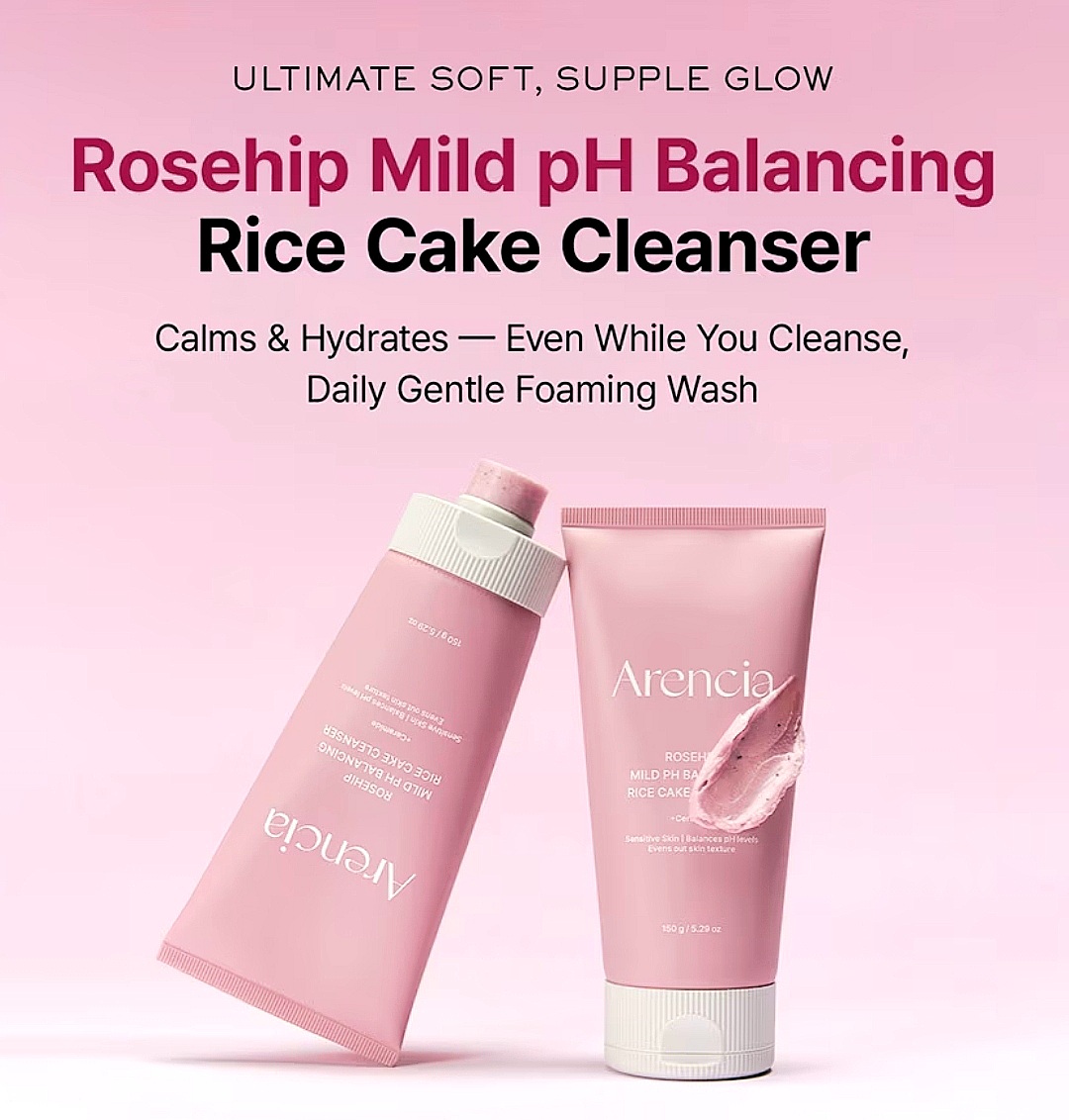 Arencia Rosehip Rice Cake Cleanser