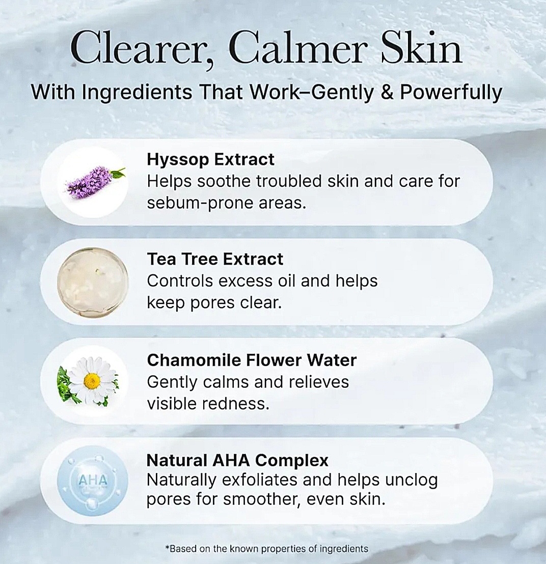 Arencia Hyssop Sebum Control Rice Cake Cleanser