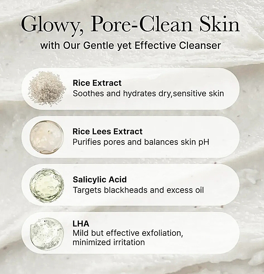 Arencia Rice+LHA Rice Cake Cleanser 150g