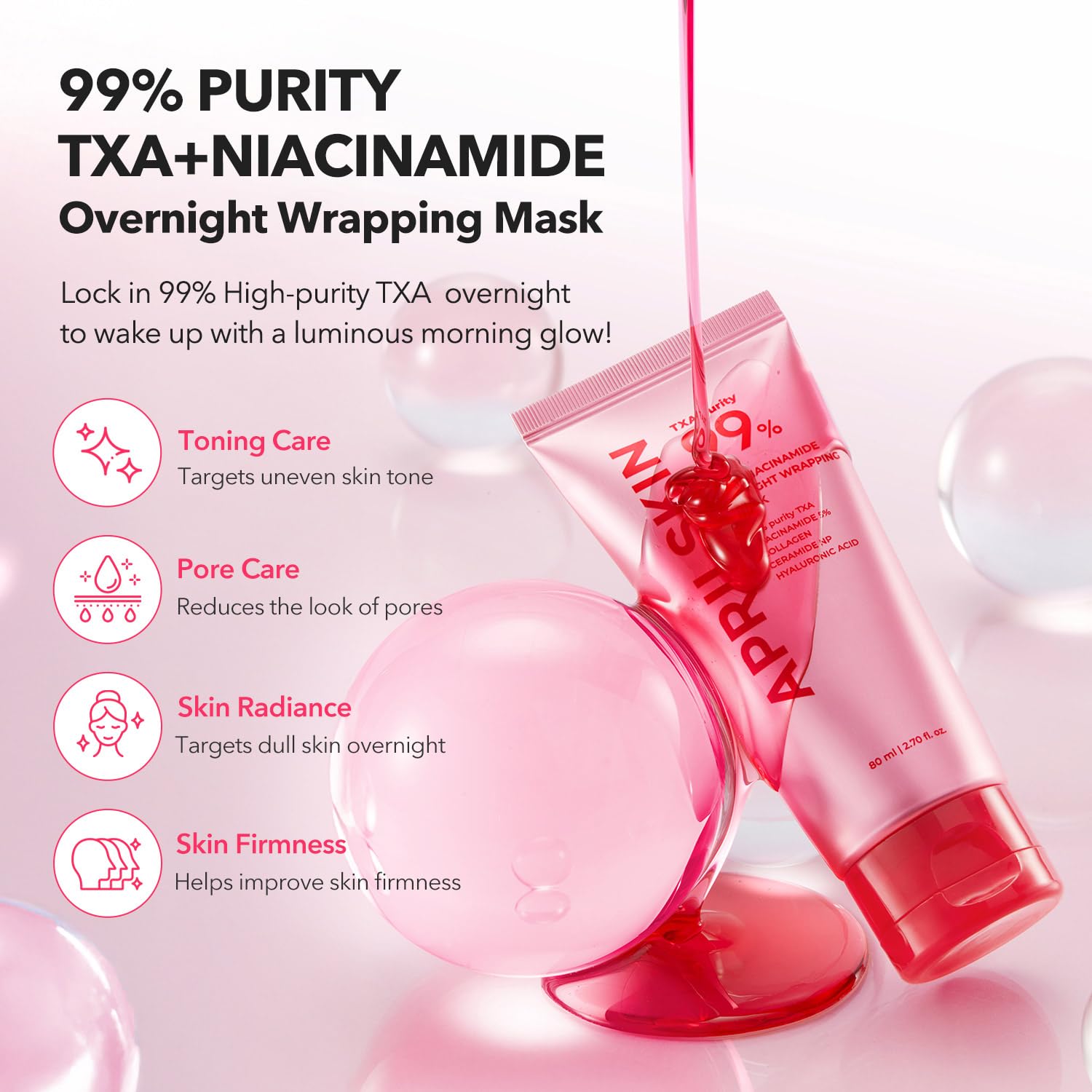 APRILSKIN TXA Niacinamide Overnight Wrapping Mask