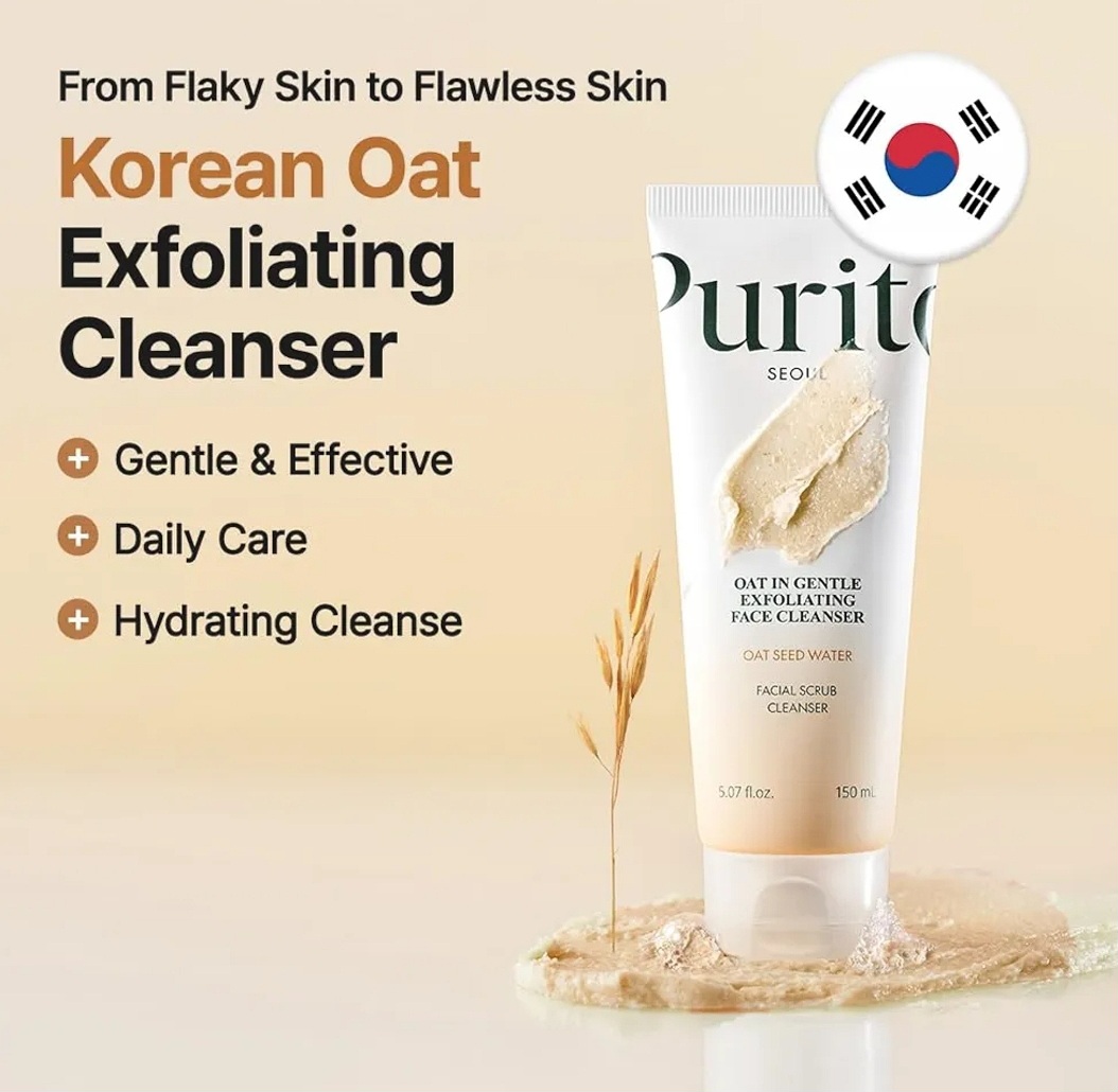 Purito Oat In Gentle Exfoliating Face Cleanser