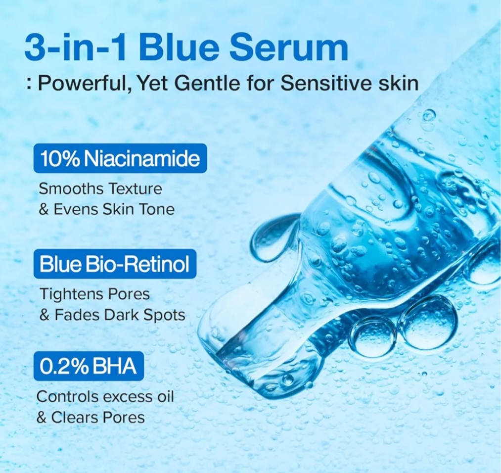 numbuzin Blue Bio-Retinol Pore Refining Serum