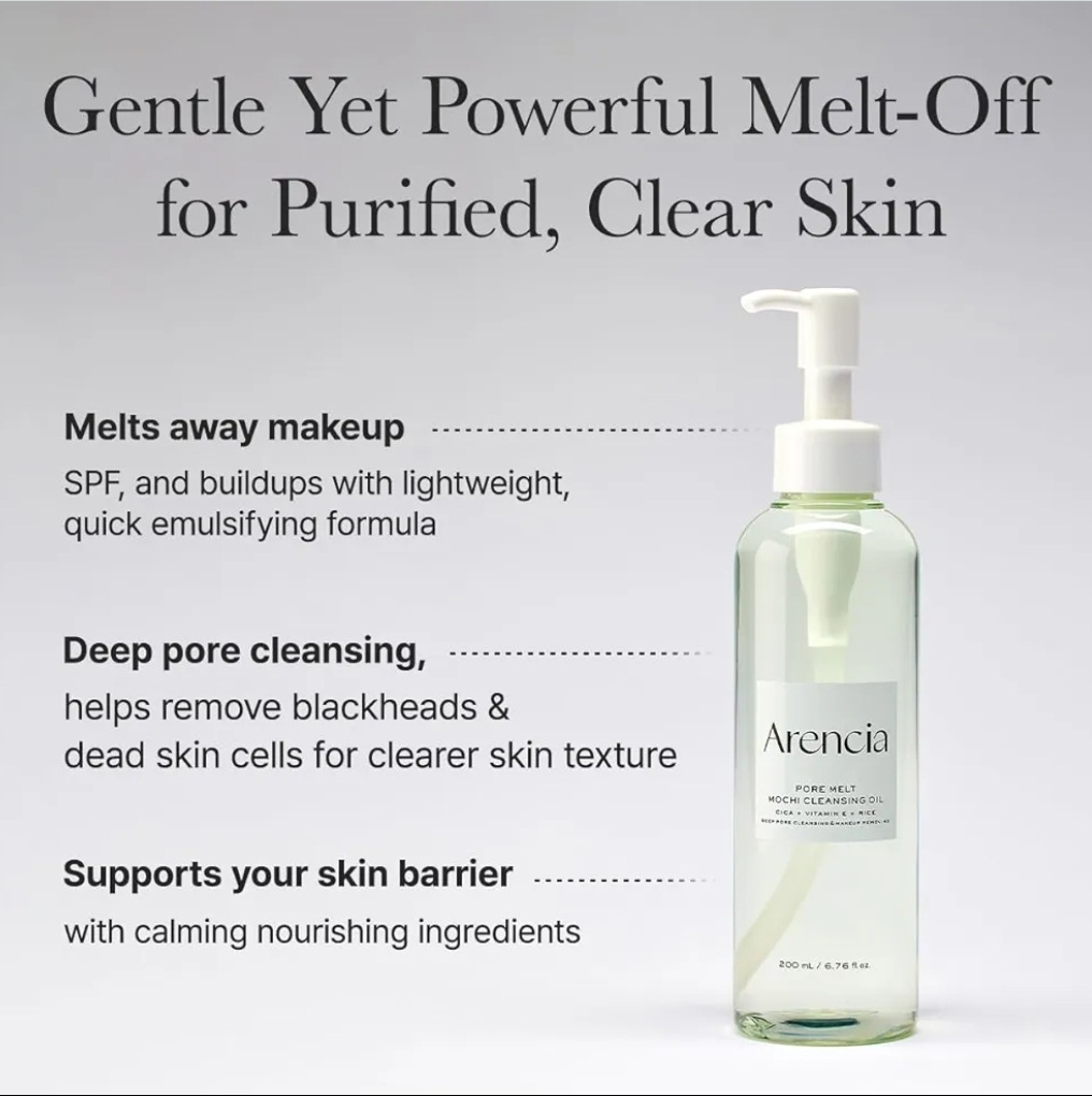 Arencia Pore Melt Mochi Cleansing Oil
