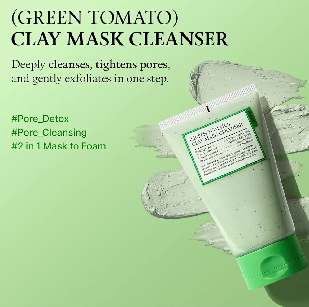 FULLY GREEN TOMATO CLAY MASK CLEANSER