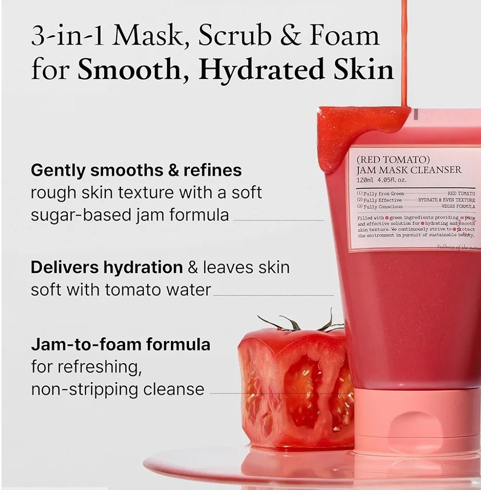 FULLY RED TOMATO JAM MASK CLEANSER 120ML