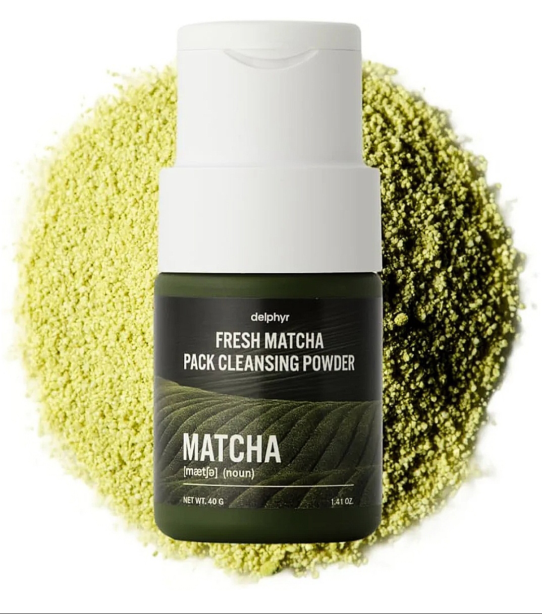 delphyr Fresh Matcha Pack Cleansing Powder 40g
