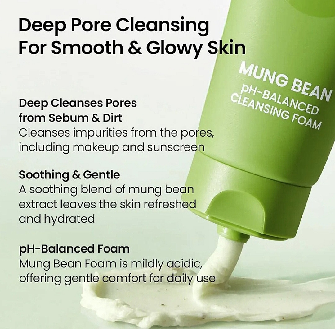 beplain Mung Bean Cleansing Foam 80ml