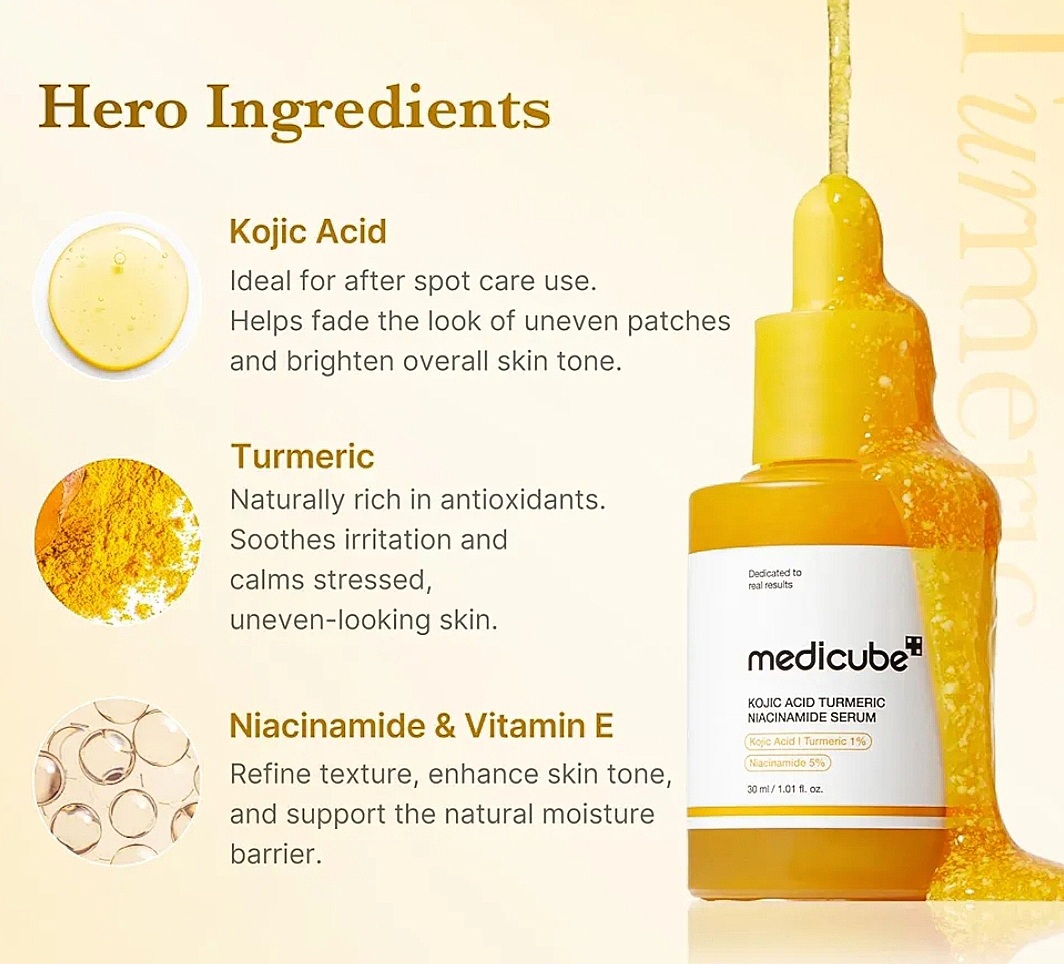 Medicube Kojic Acid Turmeric Niacinamide Serum