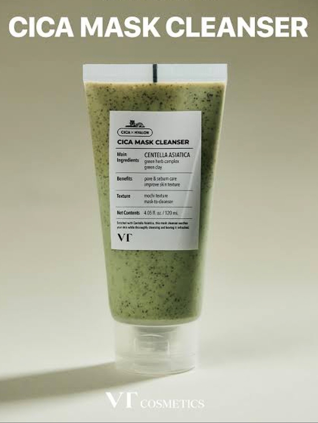 VT COSMETICS Cica Mask Cleanser 120ml