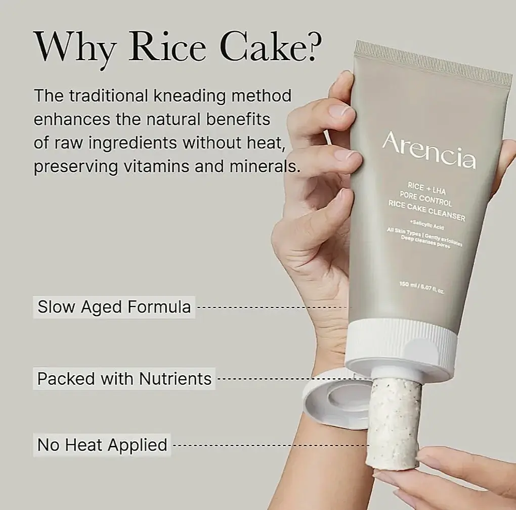 Arencia Rice+LHA Rice Cake Cleanser 150g
