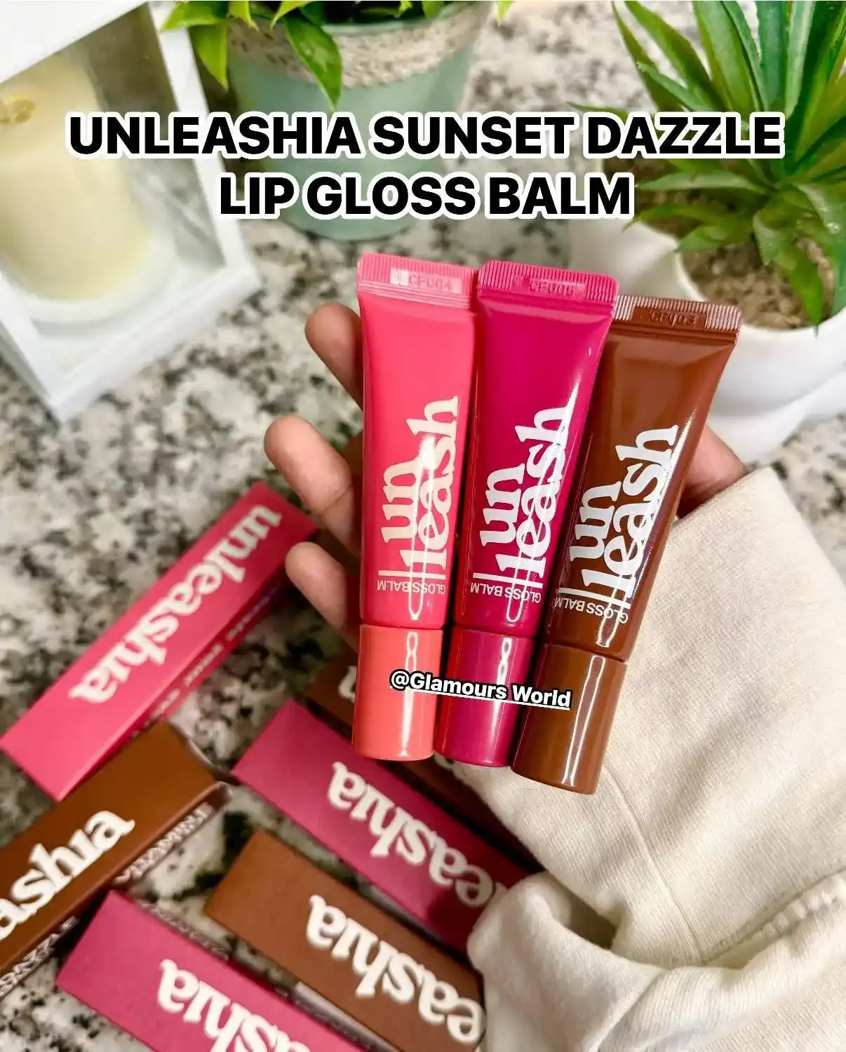 Unleasihia Sunset Dazzle Gloss Balm